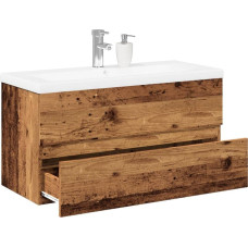 Vidaxl vidaXL Szafka z umywalką, stare drewno, 91x39,5x49 cm
