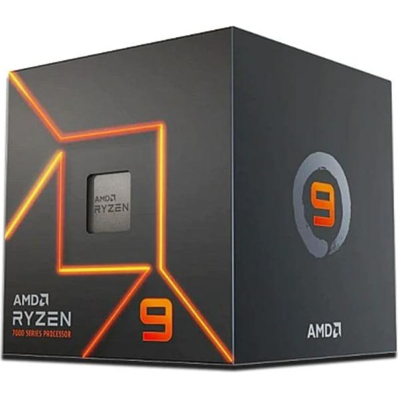 AMD CPU|AMD|Desktop|Ryzen 9|7900|Raphael AM5|3700 MHz|Cores 12|64MB|Socket SAM5|65 Watts|GPU Radeon|BOX|100-100000590BOX