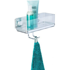 Wenko Koszyk prysznicowy Wenko rack prysznicowy Vacuum-Loc Quadro 25,5 x 15 cm stal nierdzewna chrom