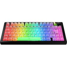 Glorious Glorious Polychroma V2 Keycaps, ANSI Layout (DE), Polycarbonat, UV-Druck - Transparent