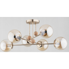 Alfac Lampa sufitowa Alfac Alfa Opty 63133.54 plafon lampa sufitowa 6x40W E14 bursztynowy/złoty