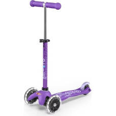Deluxe Micro 3-Wheeled Skrejritenis Maxi Deluxe LED PURPLE