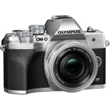 Olympus Aparat Olympus OM-D E-M10 Mark IV Srebrny + 14-42 mm f/3.5-5.6 EZ (V207132SE000)