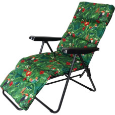 Saska Garden FOTEL OGRODOWY Z PODNÓŻKIEM 57x83x106CM FLOWER