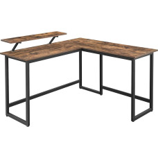 Songmics Biurko Songmics SGM-LWD56X Brązowe 140 cm x 130 cm