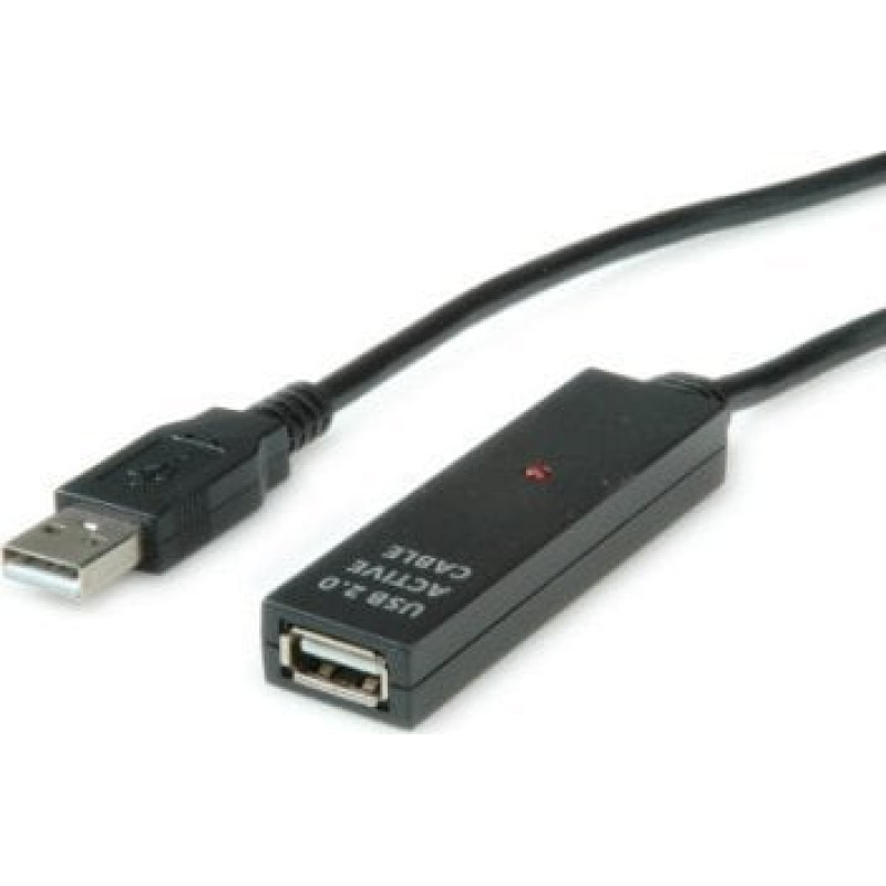 Value Adapter USB Value VALUE Aktywny przedłużacz USB 2.0, czarny, 30 m