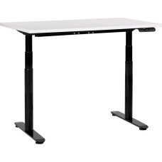 Beliani Biurko Beliani Biurko regulowane elektrycznie 120 x 72 cm biało-czarne DESTIN IV Lumarko!