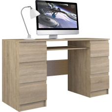 Topeshop Biurko Topeshop Kuba Dąb Sonoma 130 cm x 51 cm