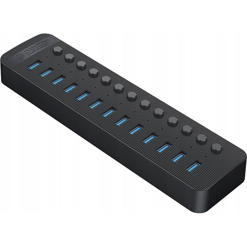 Orico HUB 13-portowy z włącznikiem USB-A 3.0 - czarny