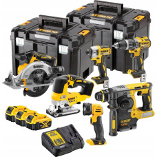 Dewalt Zestaw elektronarzędzi Dewalt DEWALT.COMBO KIT 18V DCK690P3T (DCD796 + DCF887 + DCS565 + DCH273 + DCS334 + DCL040) 3x5.0Ah 2x TSTAK
