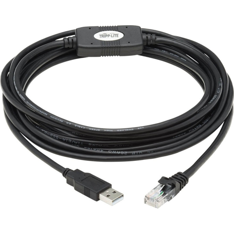 Tripp Lite U009-015-RJ45-X zmieniacz płci / kabli RJ-45 USB 2.0 Type-A Czarny
