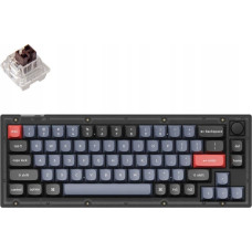 Keychron V2 QMK Custom Mechanical Keyboard Fully Assembled Knob / Frosted Black (Translucent) / Keychron K Pro Red