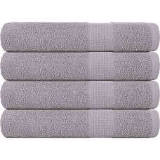 Vidaxl Ręczniki do sauny 4 szt. Szare 80x200 cm 360 gsm 100% bawełna