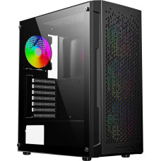 Gembird CCC-FC-400X Gaming ARGB computer case Fornax 400X, black