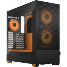 Fractal Design Pop Air RGB Orange Core TG Clear Tint, ATX, mATX, Mini ITX, Power supply included No
