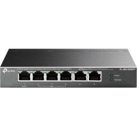 Tp-Link Switch TP-Link Przełącznik TP-LINK z 6 portami Gigabit, w tym 3 porty PoE+ i 1 port PoE++, model TL-SG1006PP, niesprzętowy, na biurko