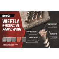 Makita Wiertło Makita MAKITA WIERTŁO SDS MAX 15x 400x 540mm MAXI MAK 6-OSTRZOWE