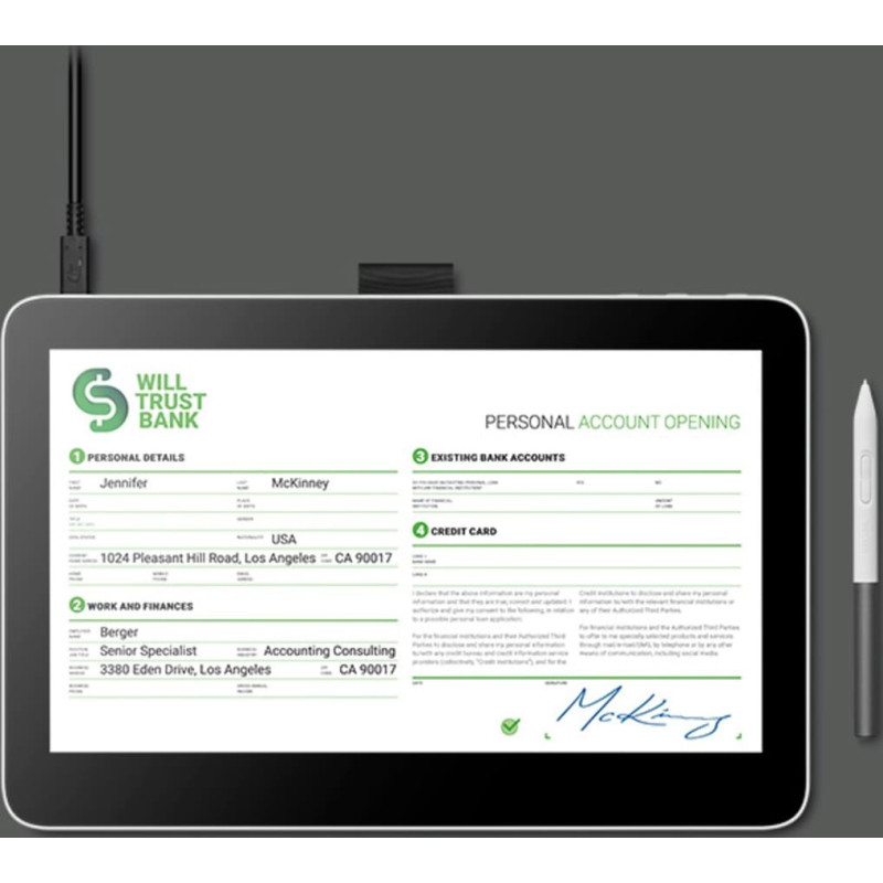 Wacom Signature Display 13 pen & touch- tablet z ekranem dotykowym 13,3