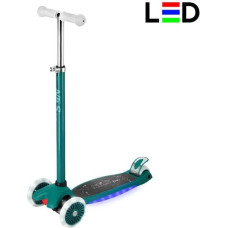 Nils Fun Skrejritenis HLB1310 LED SCOOTER GREEN NILS FUN
