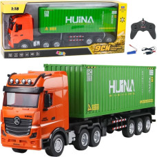 Huina Ciężarówka Z Kontenerem Zdalnie Sterowana RC Huina Zielona 1:18