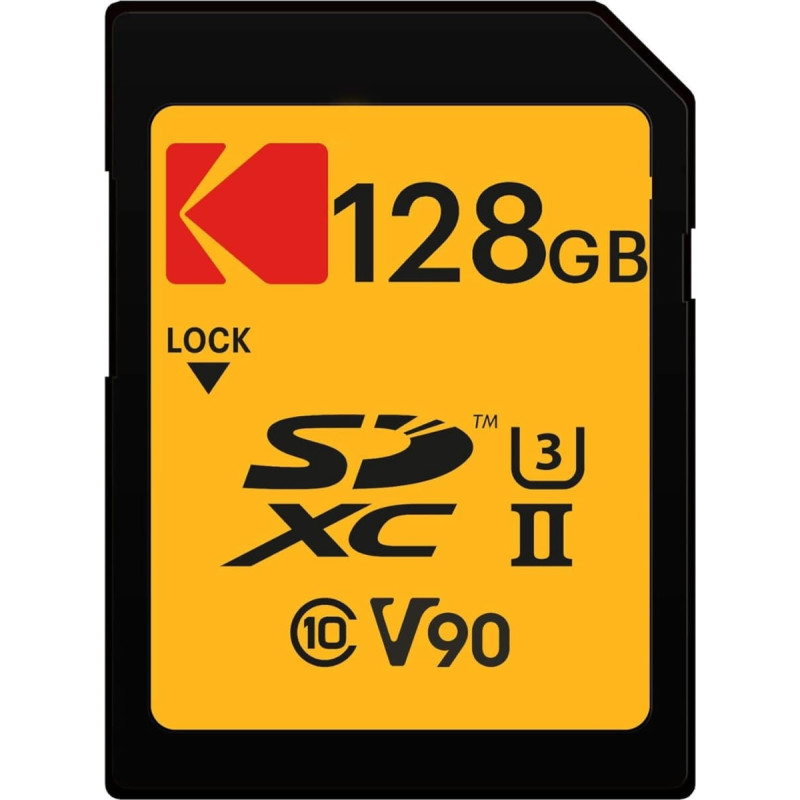 Kodak SD 128GB UHS-II U3 V90 Ultra Pro