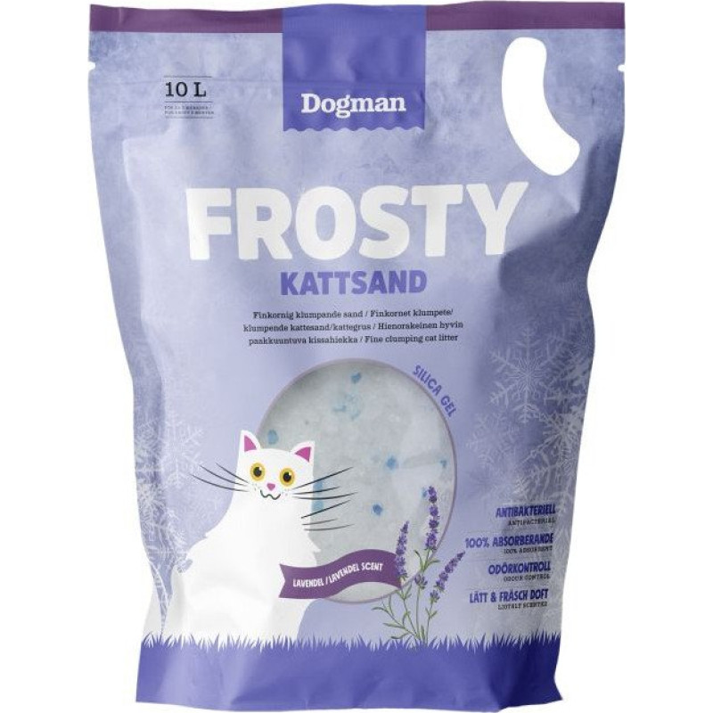 Dogman Frosty Kattsand 10l Lavendel