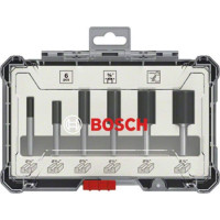 Bosch BOSCH ZESTAW FREZÓW PROSTYCH 6szt. UCHWYT 1/4 B2607017467