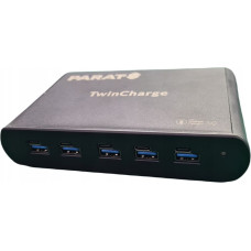 Parat PARAPROJECT TC5 TwinCharger f�r 5 Ger�te USB-A / USB-C schwarz