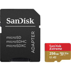 Sandisk карта памяти microSDXC 256GB Extreme + адаптер