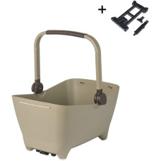 Basil Kosz na tylny bagażnik BASIL BUDDY DOG BICYCLE BASKET REAR MIK, MIK system (ready to go) plastik, poduszka, biscotti brown (NEW 2025)
