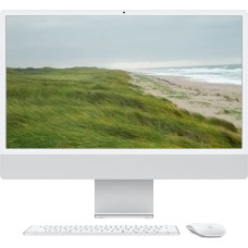 Apple iMac Z1EH 59,62cm 23,5Zoll Standardglas M4 10C CPU/10C GPU/16C N.E. 16GB 1TB SSD Gbit Eth MM MaKey TID DE Silber