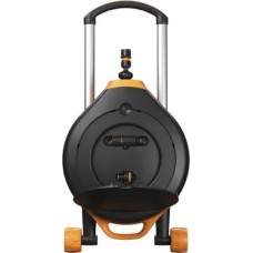 Fiskars Xseries watering can with hose and wheels 