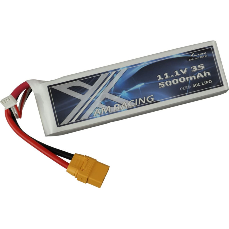Amewi Zubehör LiPo Akku 3S 11,1V 5000mAh 40C Softcase XT90