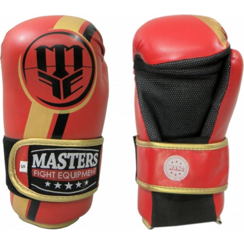 Masters Atvērtie cimdi ROSM-MASTERS (WAKO APPROVED) 01559-02M - czerwony+L