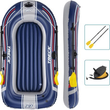 Bestway Ponton nadmuchiwany Hydro-Force z wiosłami i pompką, niebieski
