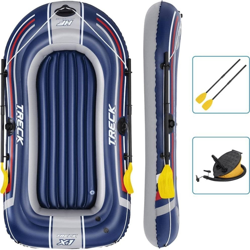 Bestway Ponton nadmuchiwany Hydro-Force z wiosłami i pompką, niebieski