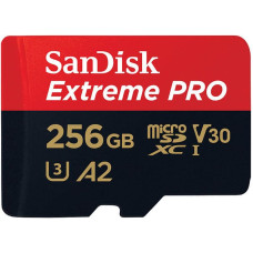 Sandisk карта памяти microSDXC 256GB Extreme Pro + адаптер