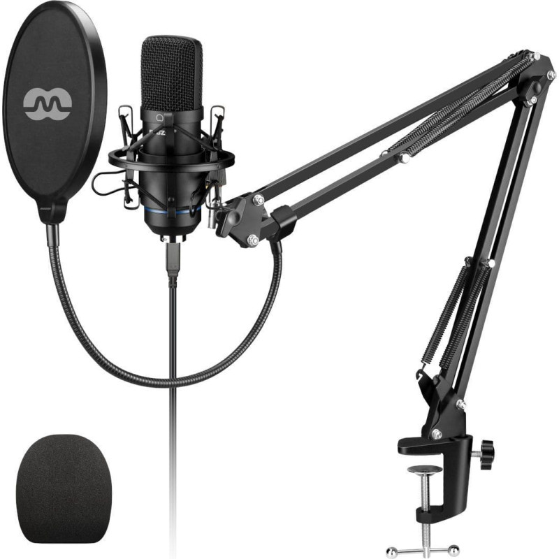 Mozos Mikrofon Mozos Zestaw MKIT-700PRO v2 Mikrofon USB + Pop filtr + statyw