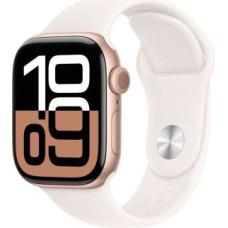 Apple Watch Series 10 GPS 42mm Rose Gold Alu Case, Light Blush Sport Band S/M EU MWWH3