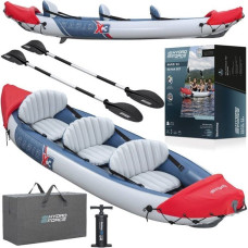 Bestway Kajak Rapid X3 dmuchany 3 osobowy + wiosła torba 381x100 cm 65132 EDUKAMP