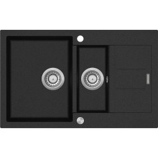Concept Zlewozmywak Concept  kuchenny granitowy z ociekaczem CZARNY DG205C60bc