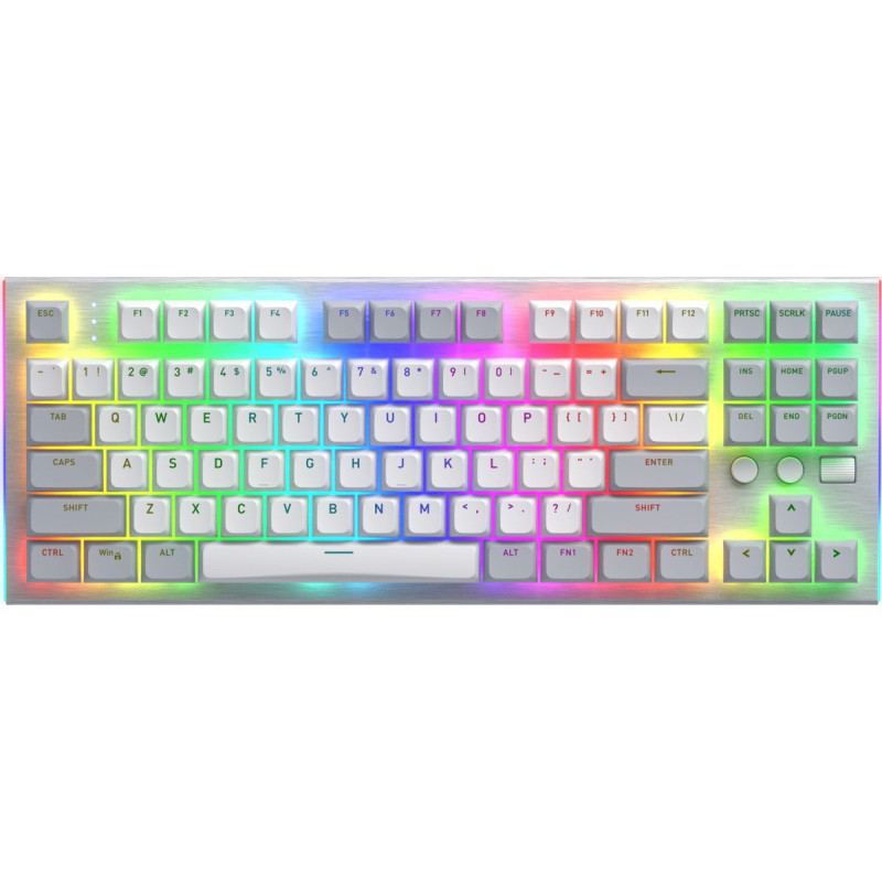 Hator Klawiatura HATOR Gravity TKL RGB Aurum Orange Biała