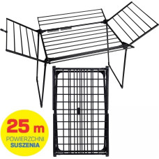 Promis MILANO laundry dryer, foldable, additional 4 wings, black