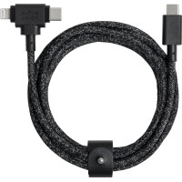 Native Union Kabel USB Native Union USB-C - USB-C + Lightning 1.8 m Czarny (BELT-CCL-COS-NP)