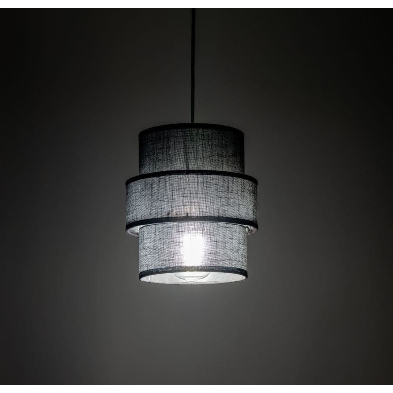 Tkkrywult TK Lighting Calisto 5306 lampa wisząca zwis 1x15W E27 czarna
