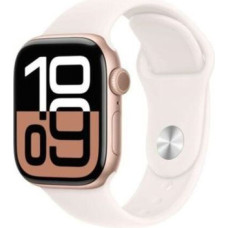 Apple Watch Series 10 GPS 42mm Rose Gold Alu Case, Light Blush Sport Band M/L EU MWWJ3