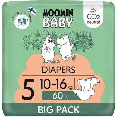 Muumi MOOMIN Baby, Pieluszki  5 MAXI (10-16kg), 60 szt. EKO BIG PACK