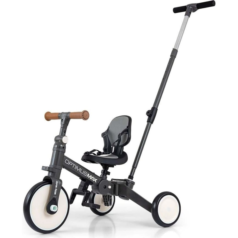 Qplay Milly Mally Rowerek 5w1 Optimus Max Dark Grey
