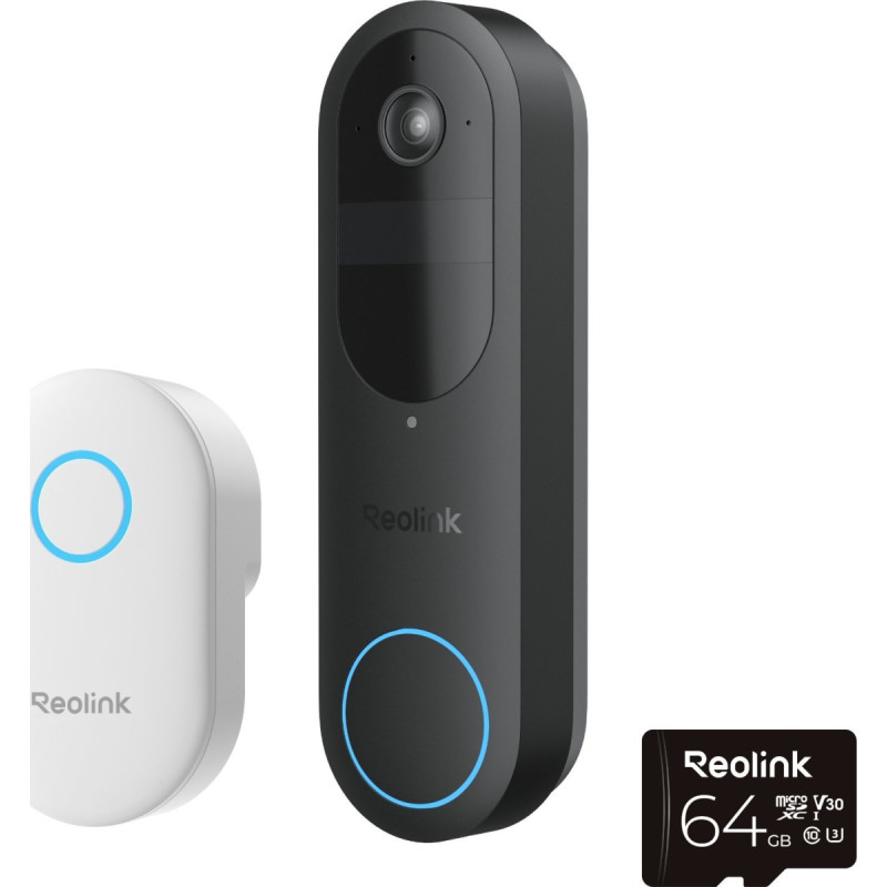 Reolink D340B Doorbell Battery with Chime and 64GB SD Card