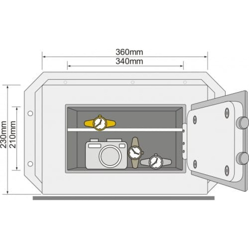 Yale Home Wall safe